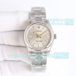 TW Swiss Copy Rolex Oyster Perpetual 2824 Silver Dial Ladies Stainless Steel Watch 31mm 